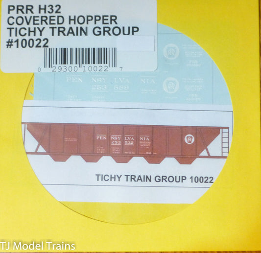 Tichy Train Group #10022 Decal for: Pennsylvania Railroad H32 Covered Hopper (Tu