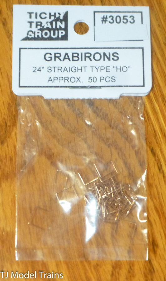 Tichy Train Group #3053 Grabirons (24" Straight Type "HO" Approx. 50 PCS in pkg)