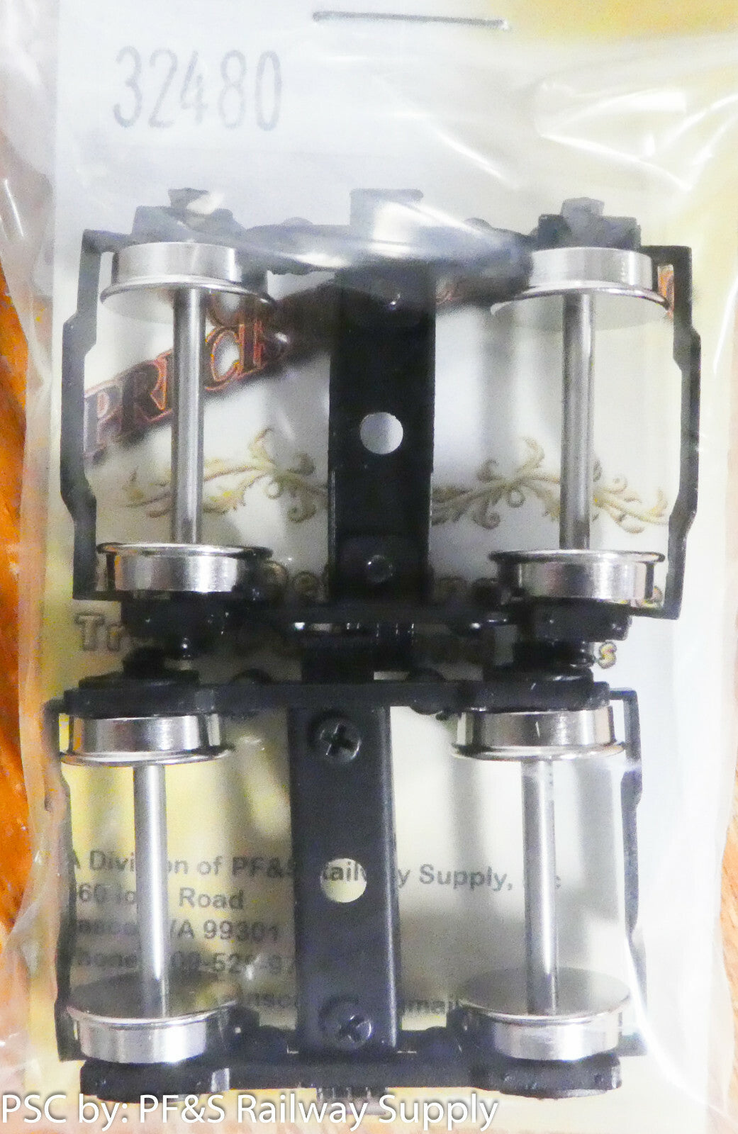 Precision Scale HO #32480 Trucks 4 Wheel Commonwealth High Speed, Swing (Brass)