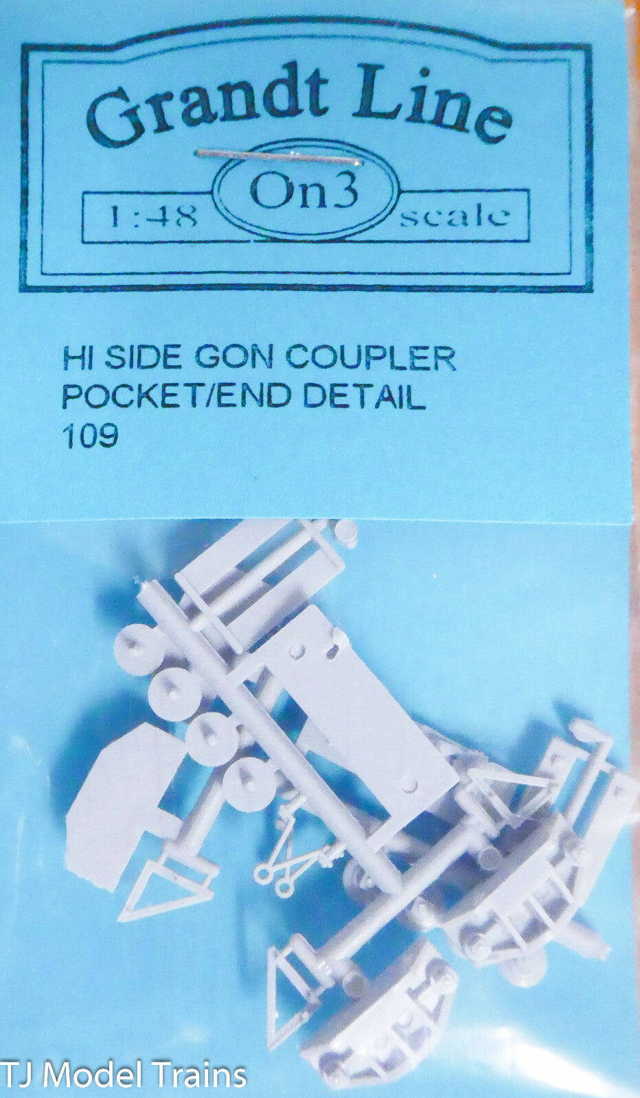 Grandt Line On3 #109 Coupler Pocket & End Detail -- Rio Grande Hi-Side Gondola