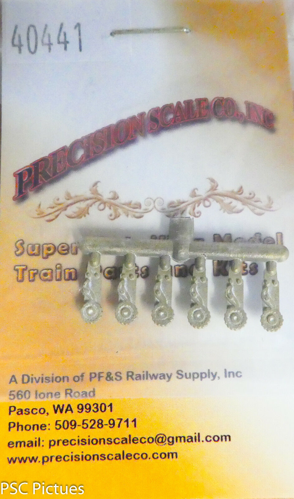 Precision Scale O #40441 Rachet & Pawl, Beam Mount, for Brake Wheel Staff (Brass