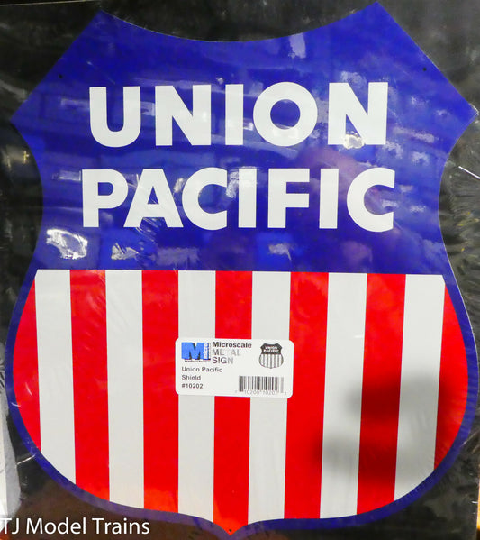 Microscale Medel Sign #10202 Union Pacific - Logo - Large Format (16" x 18-1/2"