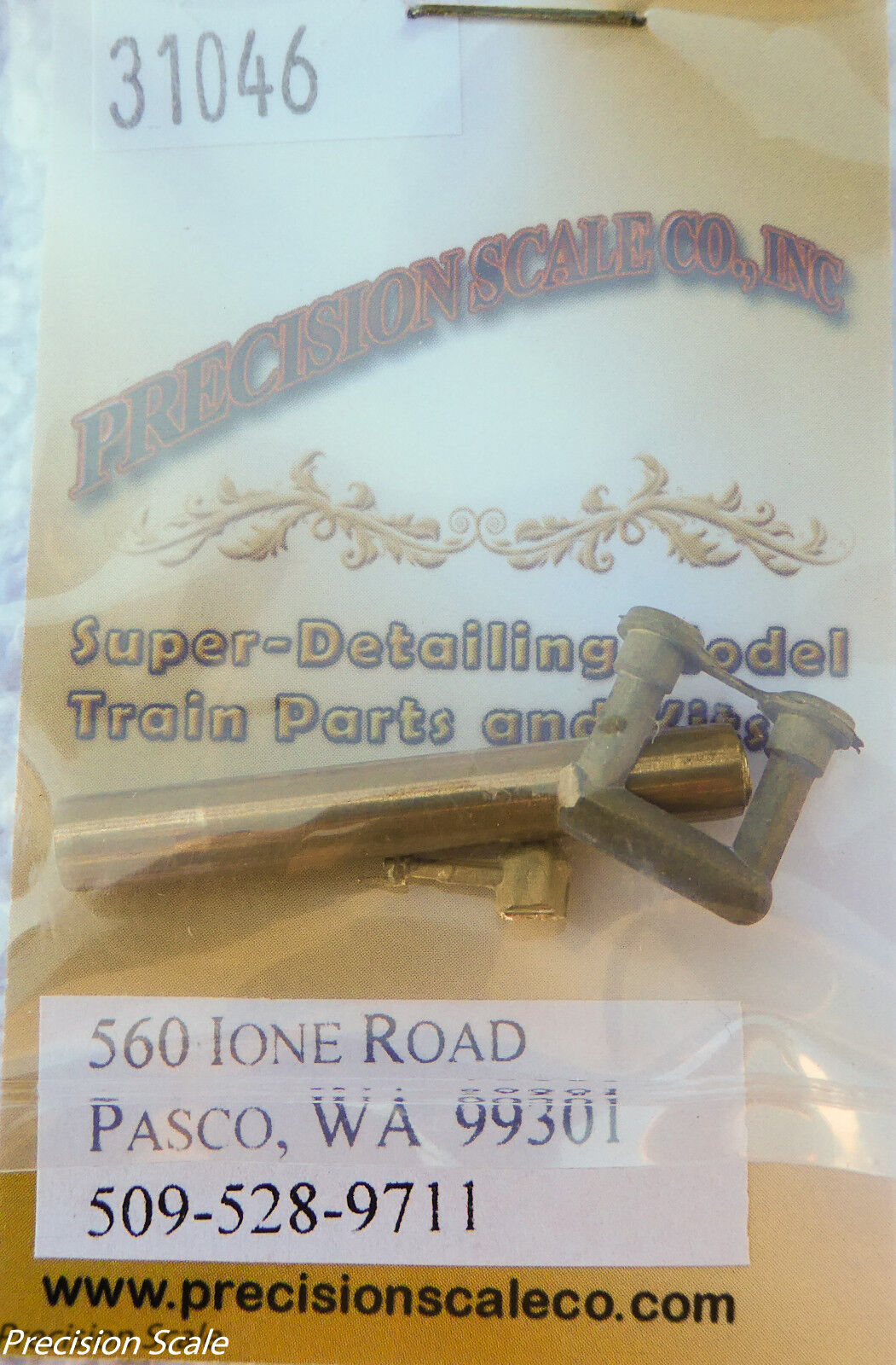 Precision Scale HO #31046 Tank, Air, 14" dia HO, 9" dia S (Brass Kit)