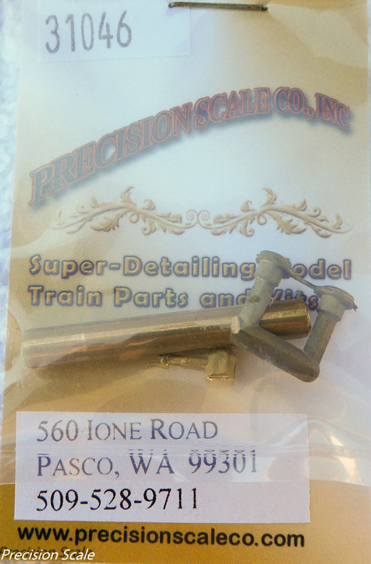 Precision Scale HO #31046 Tank, Air, 14" dia HO, 9" dia S (Brass Kit)