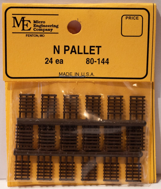 Micro Engineering Company  #80-144 Plastic Pallets pkg(24)
