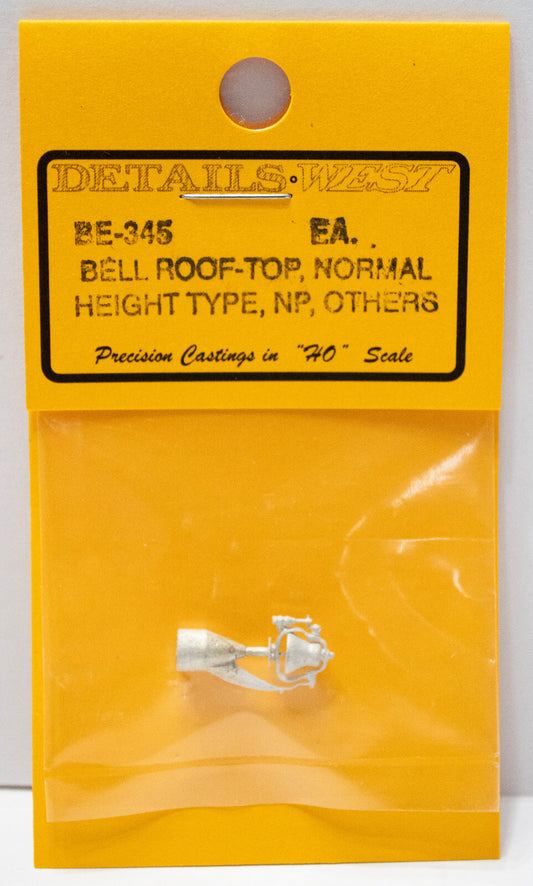 Details West HO #345 Roof-Mount Bell - For Northern Pacific/Other Roads -- Norma