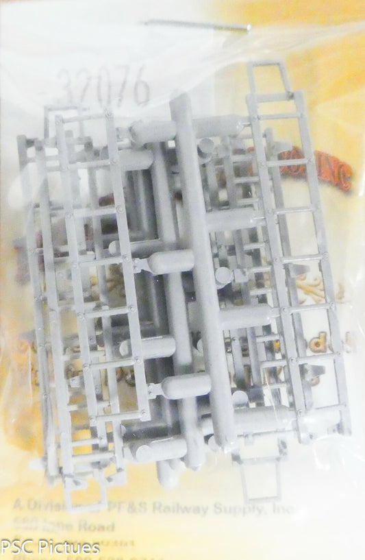 Precision Scale HO #32076 Ladder Set, 40" AAR Boxcar, 4 ends & 4 Sides (Plastic)