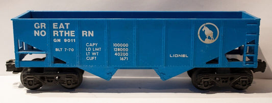 Lionel (#27 No Box) O Scale  Great Northern 2 Bay Hopper Car