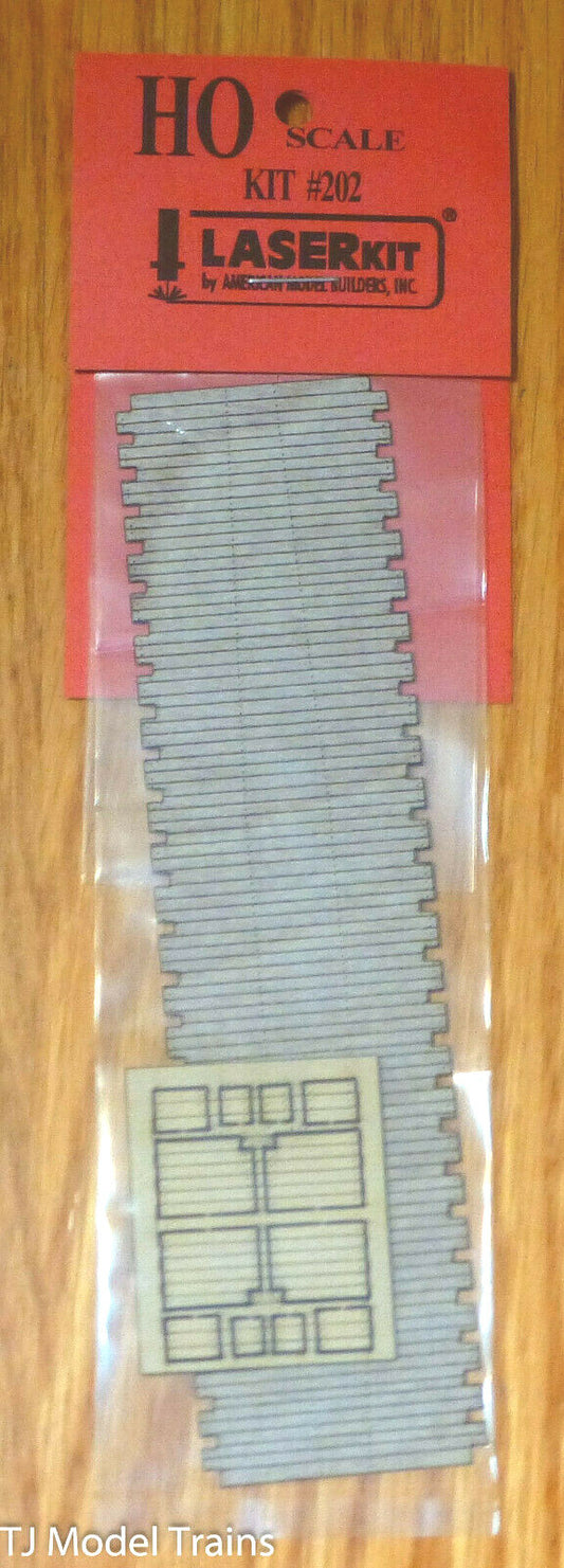 American Model Builders #202 Wood Flatcar Deck - Laser-Cut Wood Kit -- Fits Exac