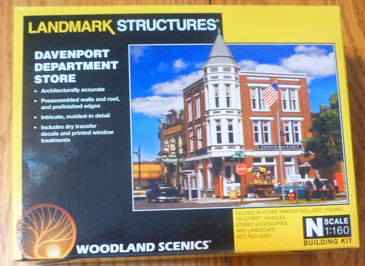 Woodland Scenics N #5214 Davenport Department Store (Kit) NEW BUILDING