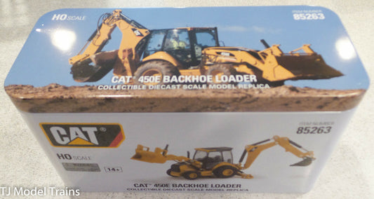 DieCast Masters HO Scale #85263 Cat 450E Backhoe Loader- Assembled High Line