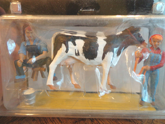Woodland Scenics G Scale #2553 Milkin' Ol Bessie (Hand Painted) Go Milk?