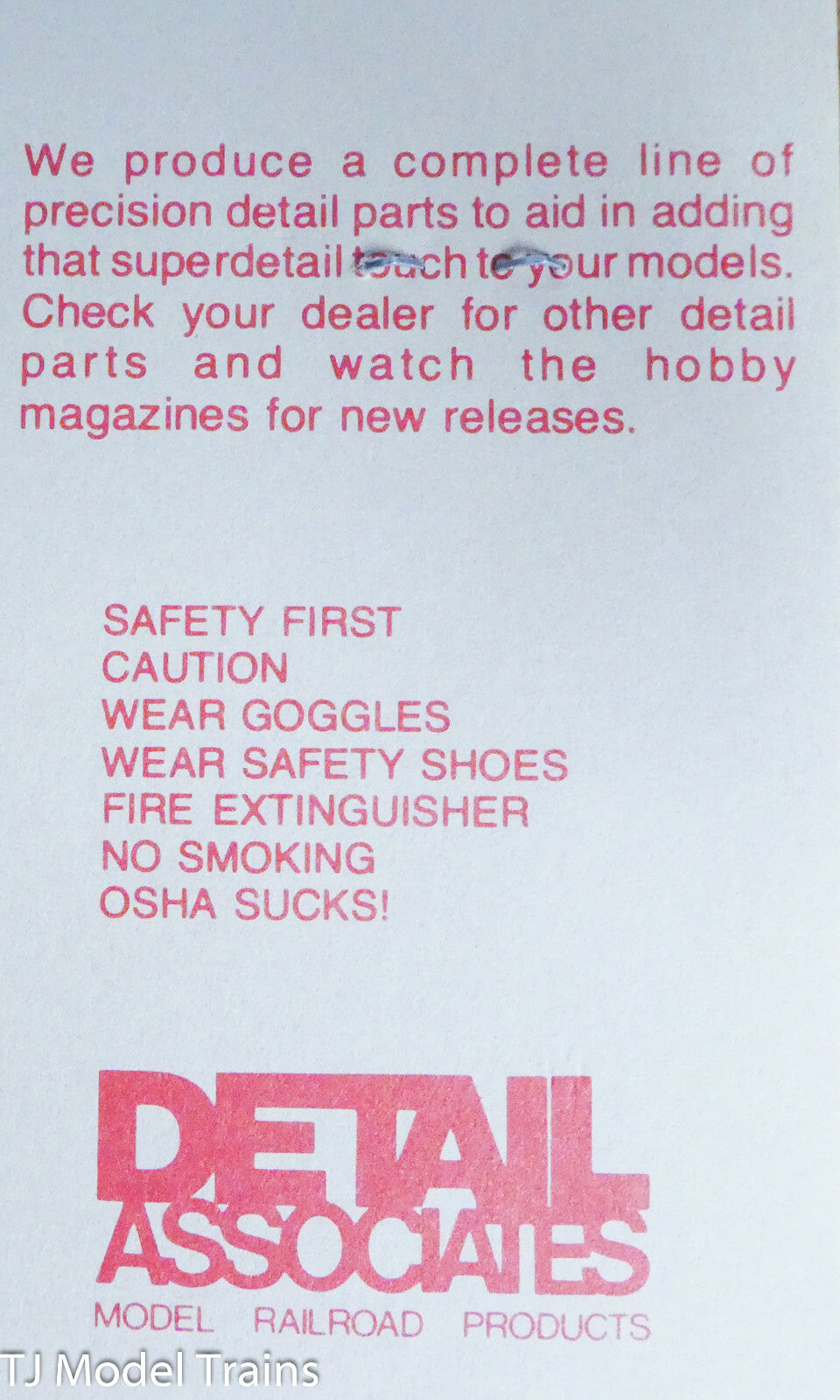 Detail Associates #8417 (N Scale) Grinder / Stand Style  / Light Cast Metal