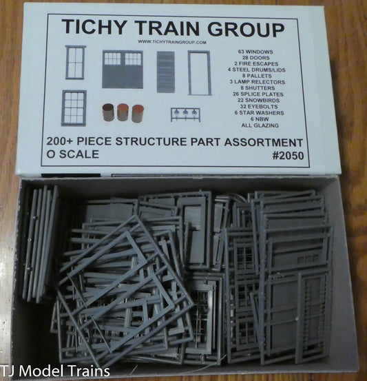 Tichy Train Group HO #2050 Structure Part Assortment (Styrene) -- (pver 200 pcs)