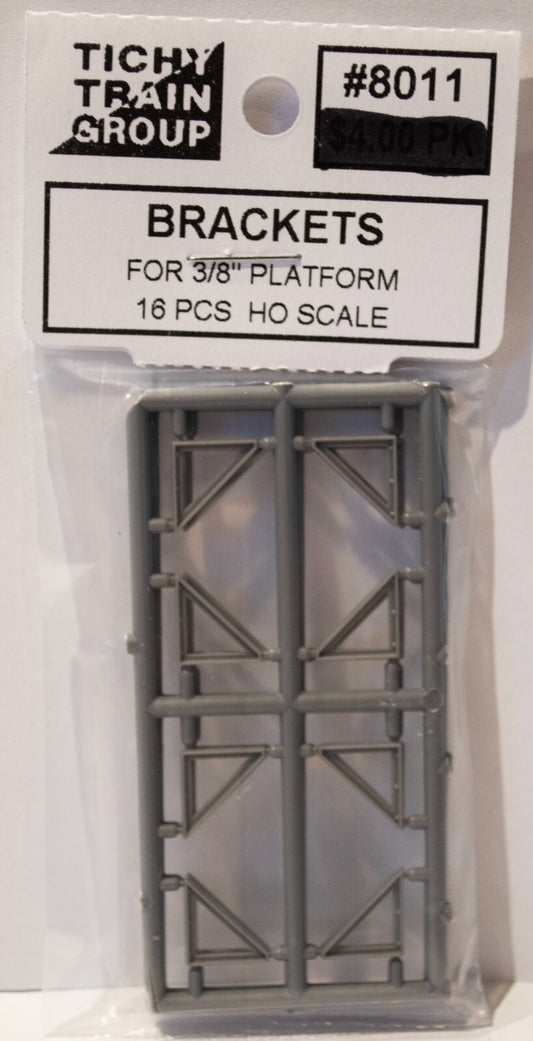Tichy Train Group HO #8011 Brackets - Angle Iron Triangles for 3/8" Platforms