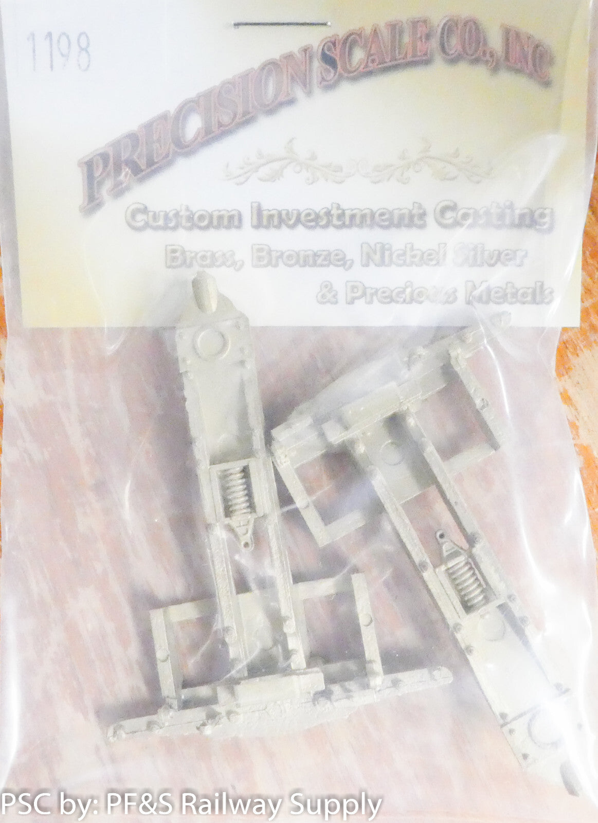 Precision Scale O #1198 Draft Gear w/Carry Iron & End Sill, Observation & Busine