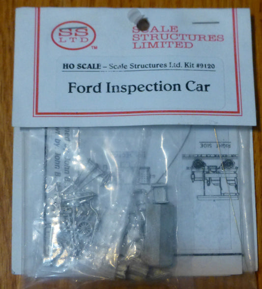 SS Ltd. HO #9120 Ford Inspection Car kit (Castings)