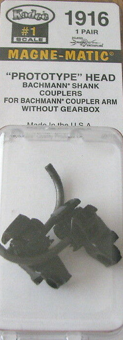 Kadee 1 Scale #1916 Bachmann® Shank AAR Type "E" Couplers - Coupler Only