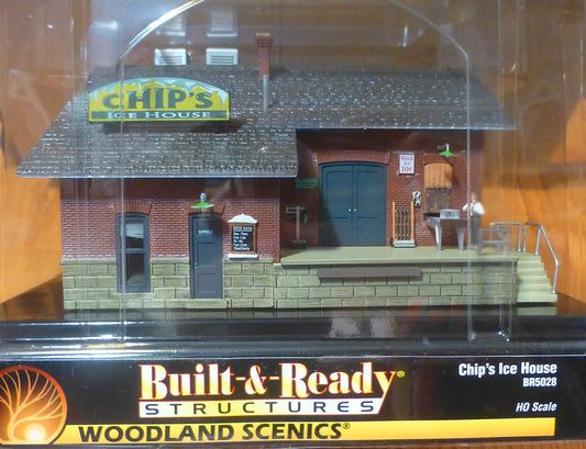 Woodland Scenics HO #5028 Chip's Ice House - Built-&-Ready Landmark Structures
