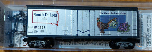 Micro-Trains Line #21371 South Dakota State Car (Rd #1889) 40' Standard Boxcar