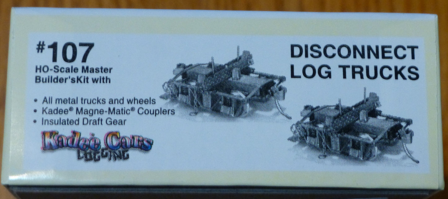 Kadee HO #107 Disconnect Logging Trucks/Log Car - Kit - Undecorated 1 Pair