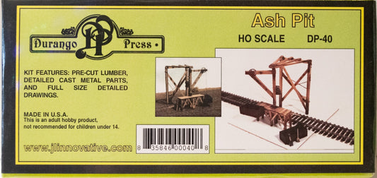 Durango Press HO #40 Ashpit Kit -- 3-3/4 x 2-5/8" 9.5 x 6.7cm