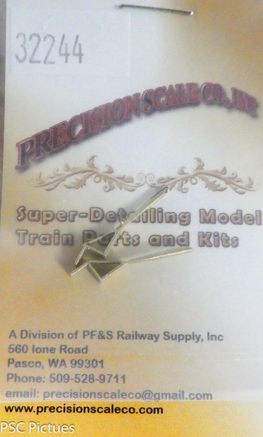 Precision Scale HO #32244 Steps, Running Board Front, Articulated Loco's (Brass)