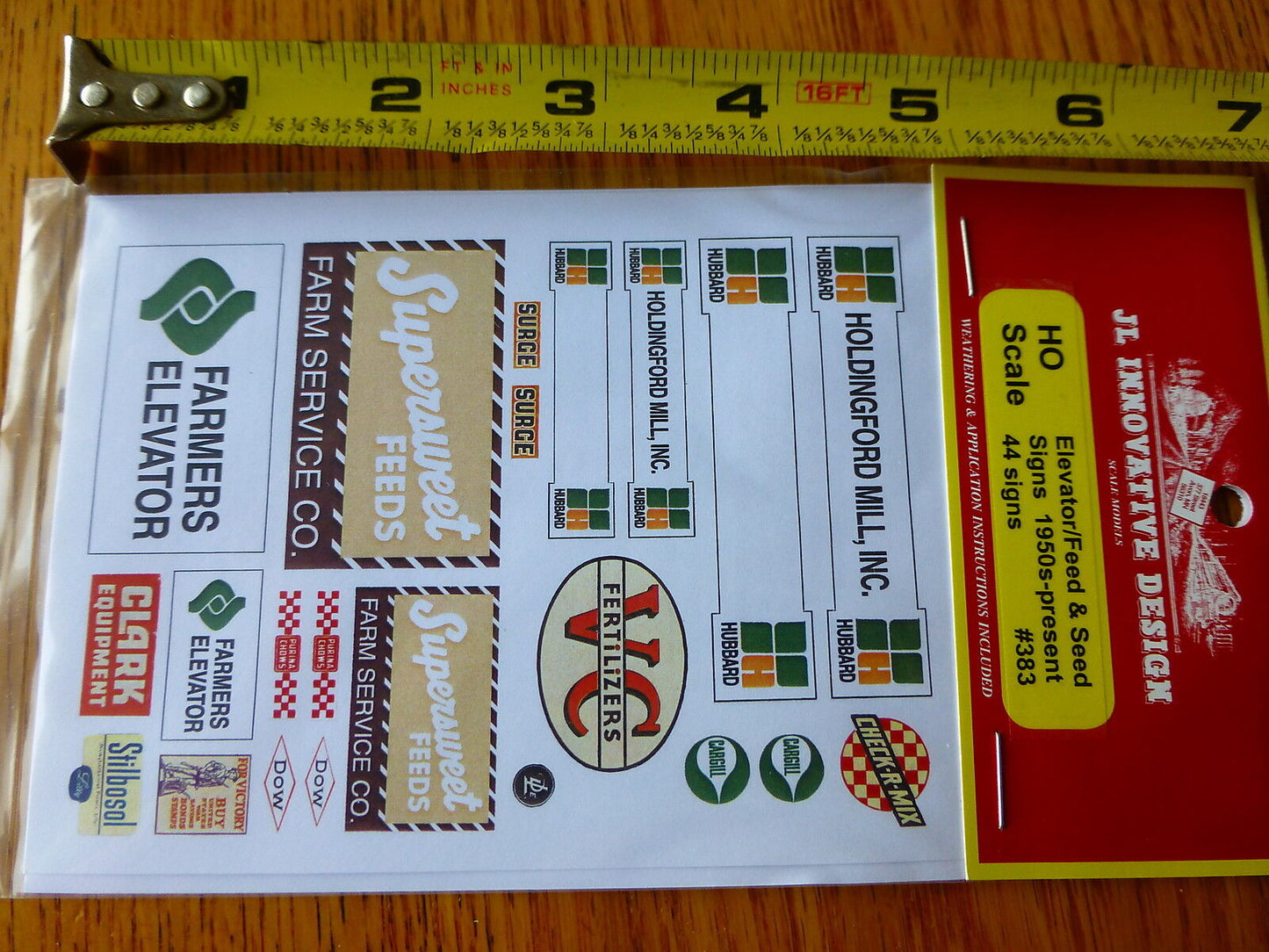 JL Innovative Design HO #383 Elevator/Feed & Seed Signs 1950s-present (44) Paper