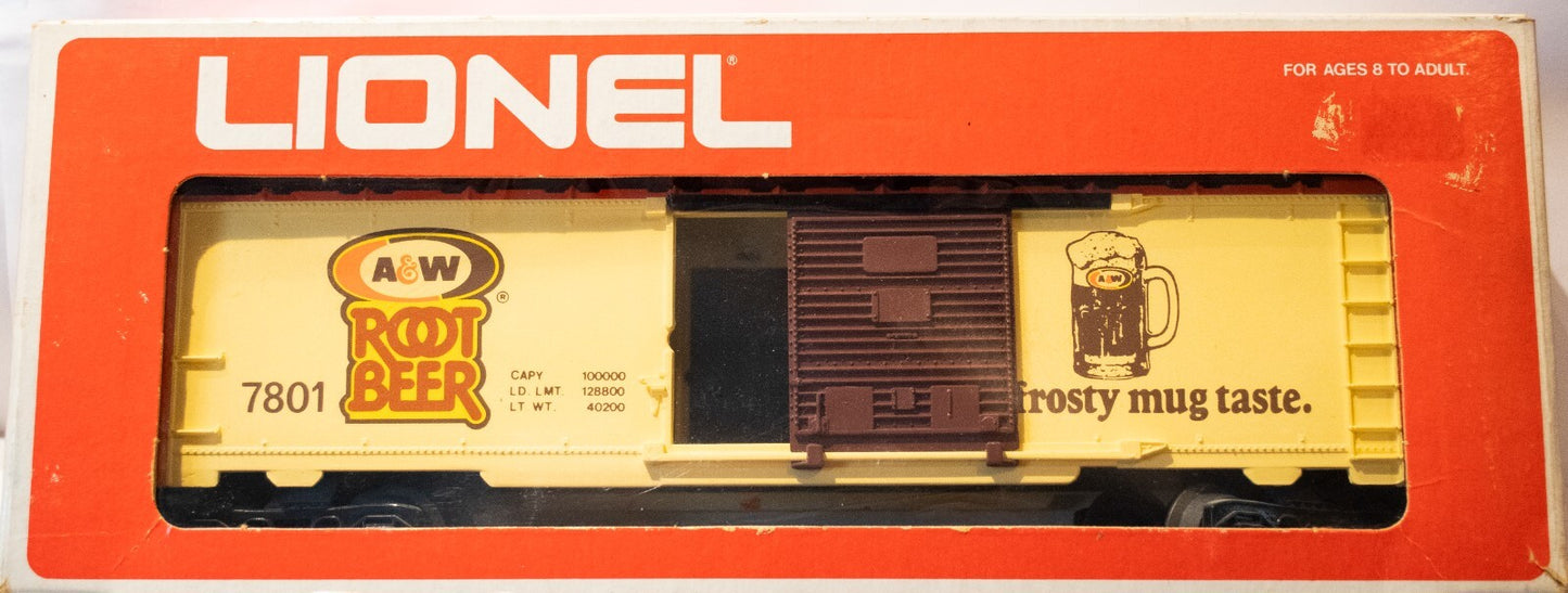 Lionel O Scale (Used) #7801 A&W Box Car