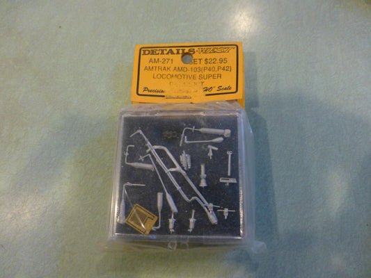 Details West HO #271 AMTRAK AMD-103 (P40, P42) Locomotive Super Detail Kit