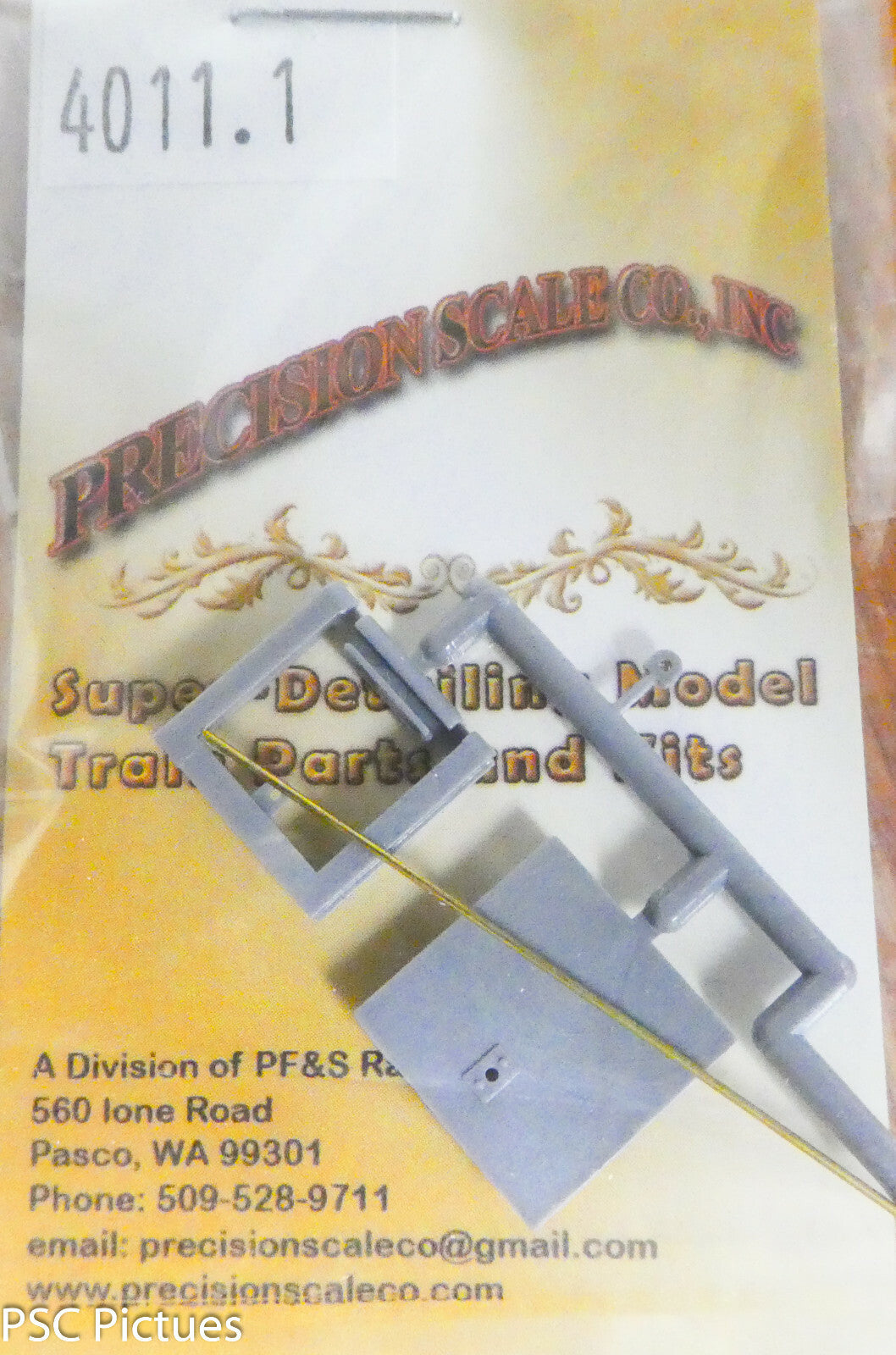 Precision Scale O #4011.1 Hatch, Cab, Working (Plastic Kit)