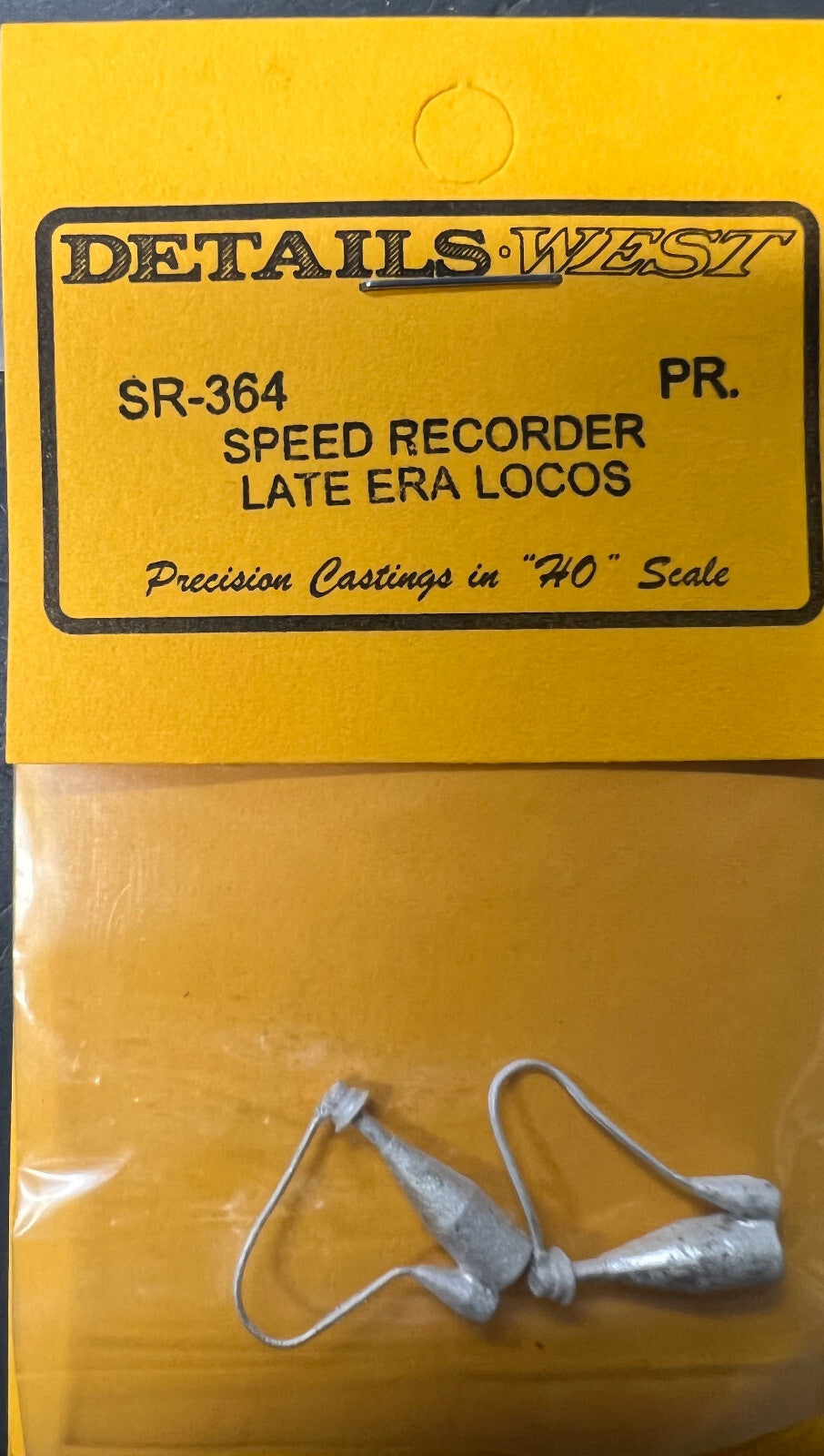 Details West HO #364 Speed Recorder Late Era Locos