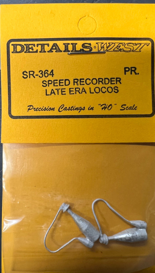 Details West HO #364 Speed Recorder Late Era Locos