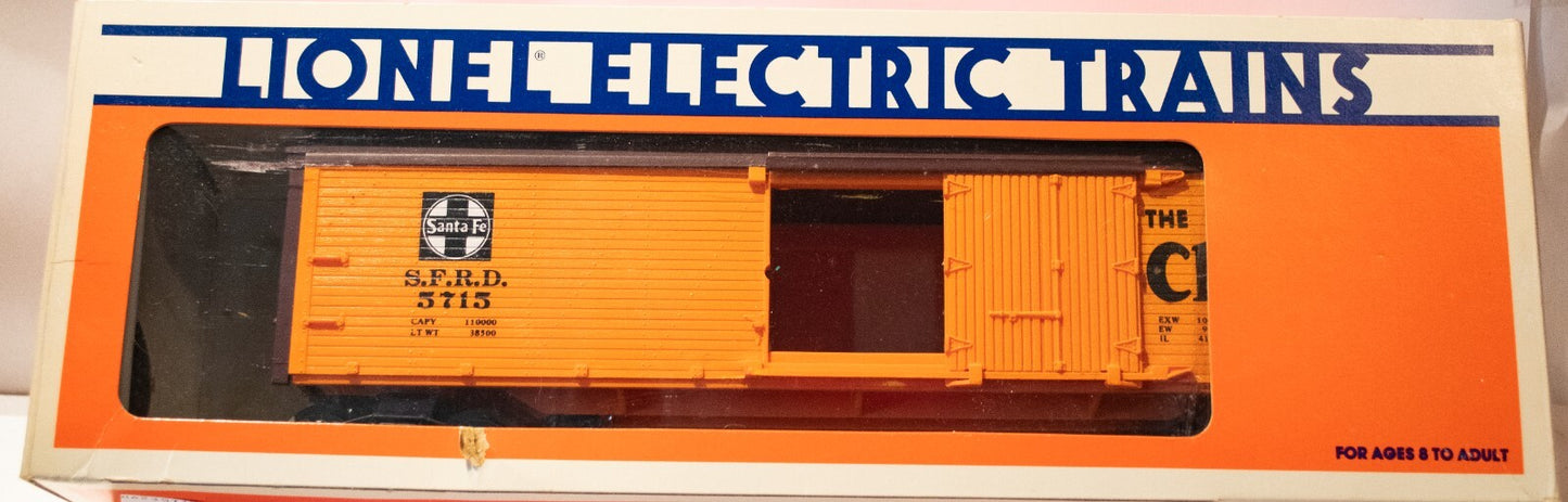 Lionel O Scale (Used) #5715 Santa Fe Woodside Reefer