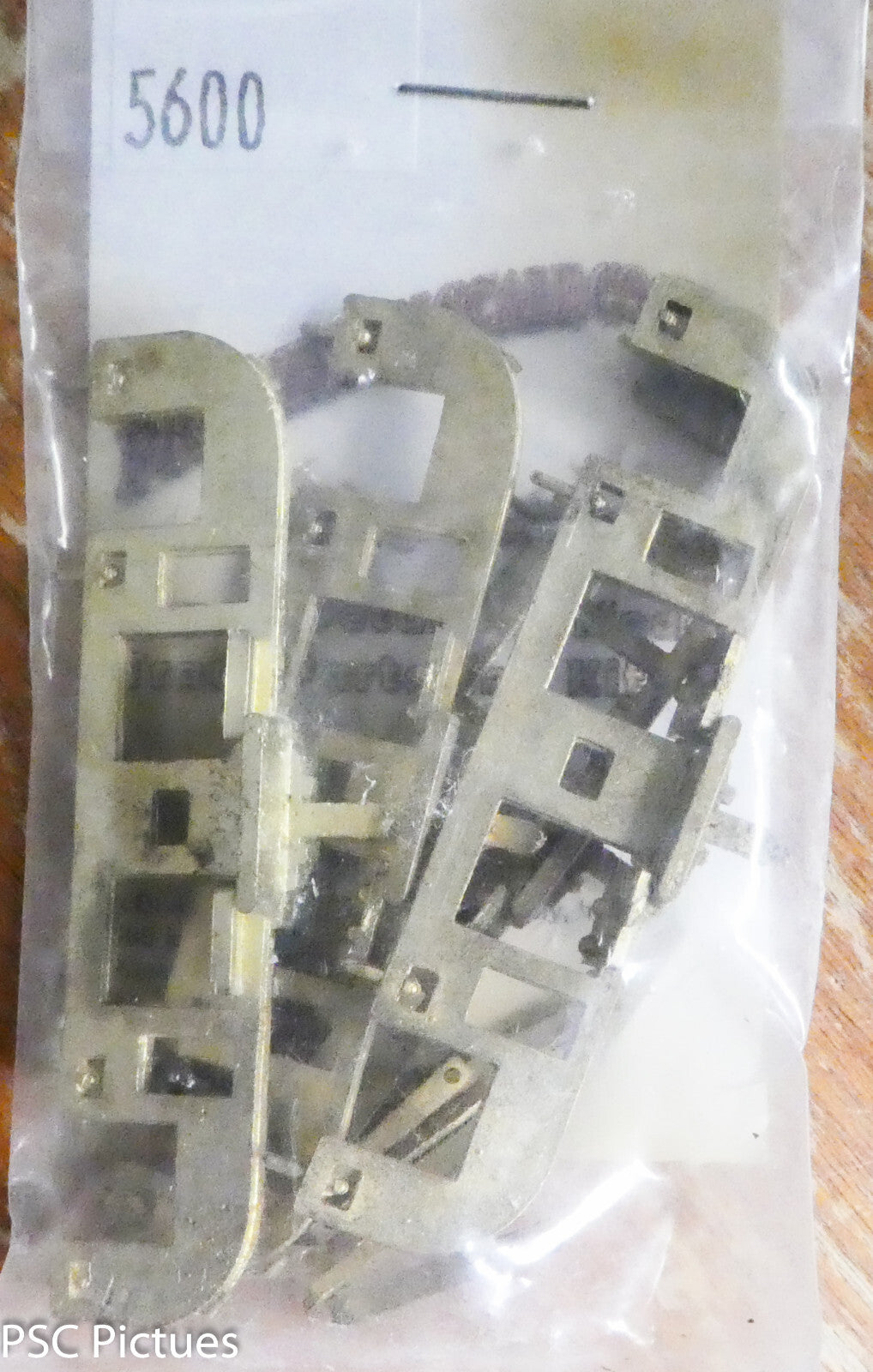 Precision O #5600 Sideframes, 7'0" WB, 70 Ton Truck Parts (Brass Castings)