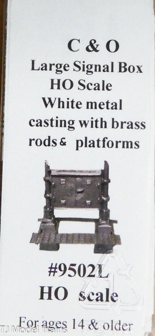 Stewart HO Scale #9502L (C&O Large Signal Box) White Metal Casting / Brass