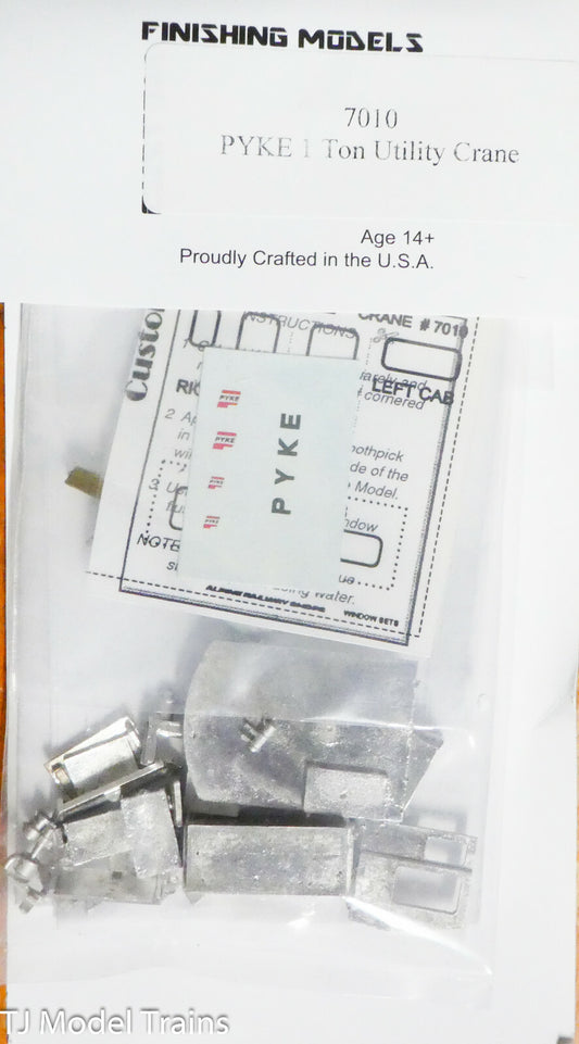 Custom Finishing Models HO #7010 Pyke Utility Crane (White Metal Kit)
