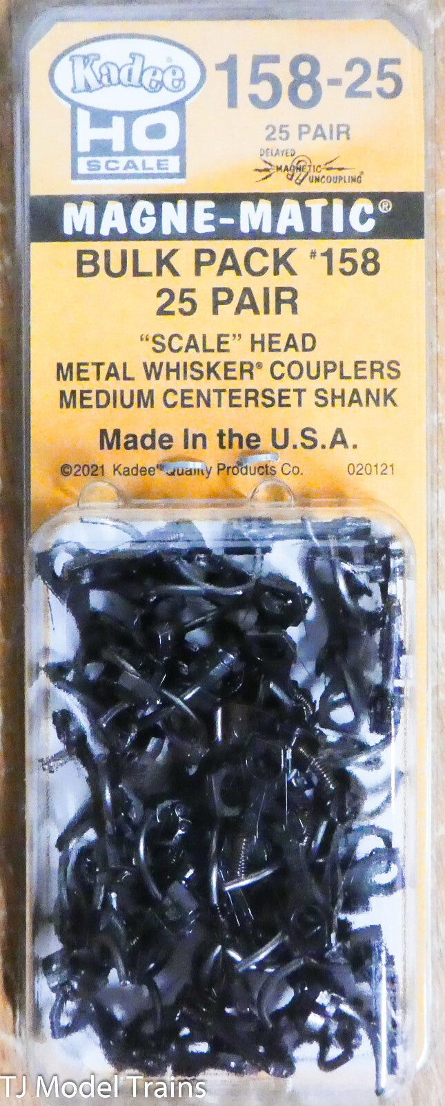 Kadee HO #158-25 Bulk Pack of 158's (25 Pair in pk) Made in The USA