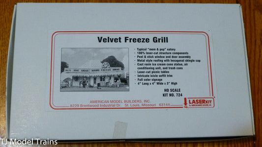 American Model Builders, Inc HO #724 Velvet Freeze Grill (Laser Cut Kit) Wood