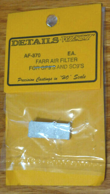 Details West HO #370 FARR Air Filter -- GP9/SD9 (Light Cast Metal)