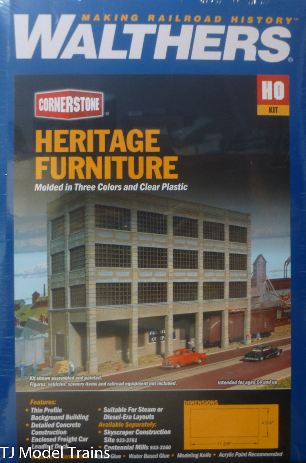 Walthers HO #933-3164 Heritage Furniture (Building Kit) Background building kit