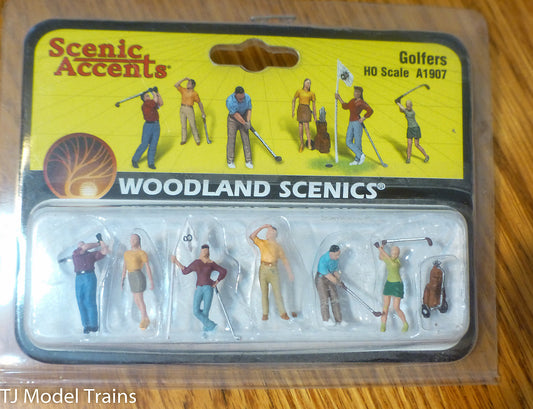 Woodland Scenics #1907 Golfers - Scenic Accents (HO Scale)