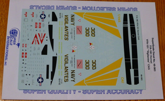 Microscale Decal 1:48 Scale #48-983 / F/A-18C VFA-151 Hornet CAG