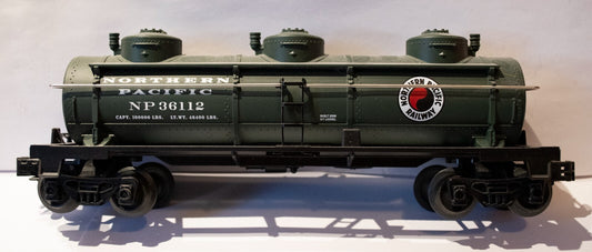 Lionel O Scale  #6-36112 NORTHERN PACIFIC THREE-DOME TANK CAR