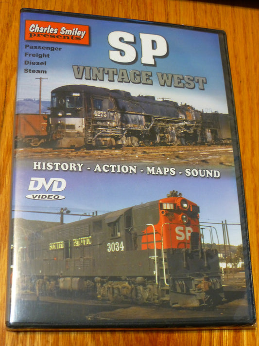 Charles Smiley DVD #D-125 SP Vintage West (Passenger, Freight , Diesel & Steam)