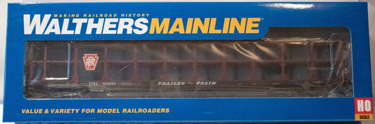 Walthers HO #910-8215 89' Flatcar w/Tri-Level Open Auto Rack - Ready to Run -- P