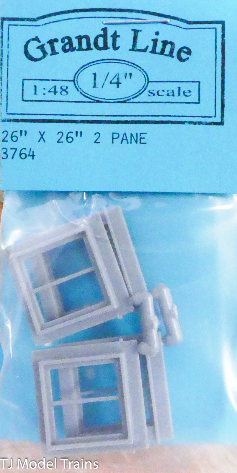 Grandt Line O #3764 Windows -- 2-Pane, Scale 26 x 26" 66 x 66cm