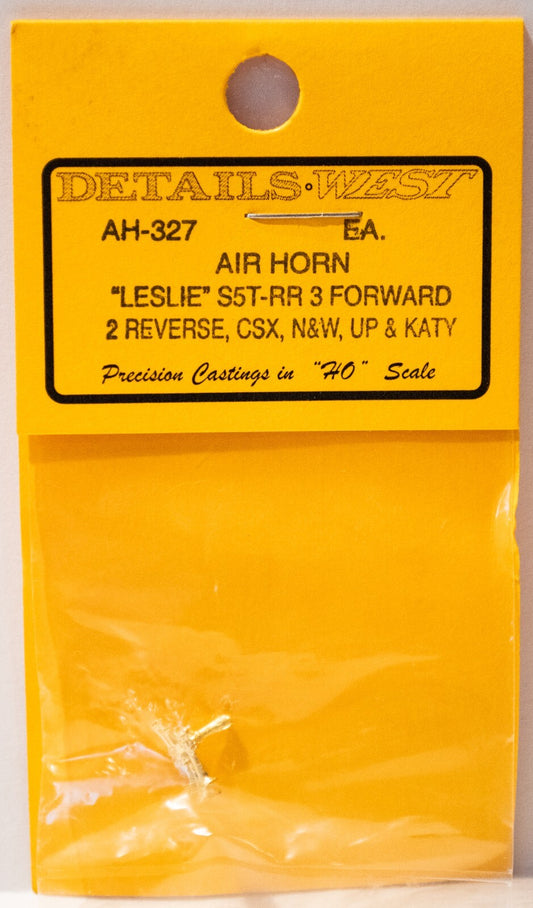 Details West HO #327 S5T-RR Air Horn "Leslie" 3 Bells Facing Forward, 2 Facing B