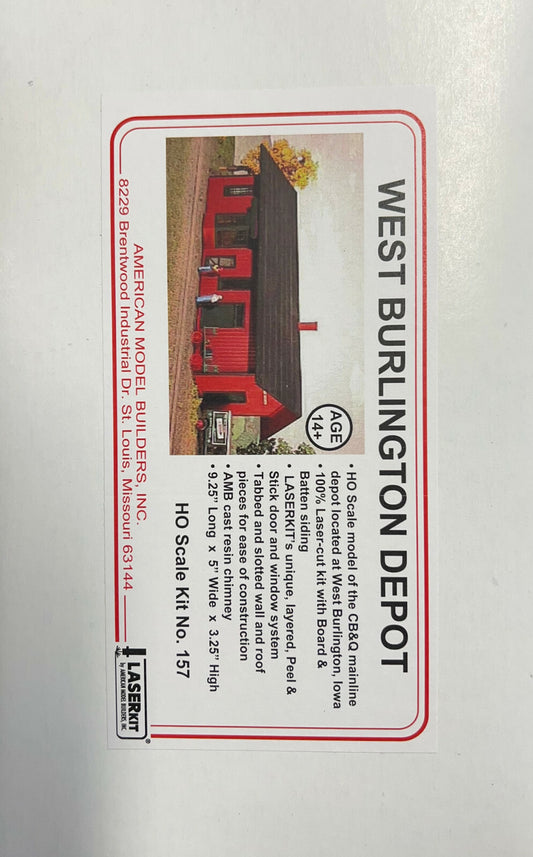 American Model Builders HO #157 West Burlington Depot