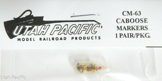 Utah Pacific HO #63 CABOOSE MARKERS MARKER LIGHT KIT / Made in USA (1:87th)